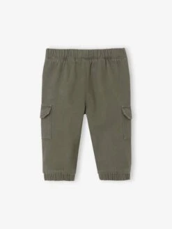 Pantalon Battle Bébé En Sergé - Café -Vertbaudet Soldes Boutique pantalon battle bebe en serge 10