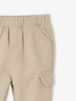 Pantalon Battle Bébé En Sergé - Olive -Vertbaudet Soldes Boutique pantalon battle bebe en serge 2