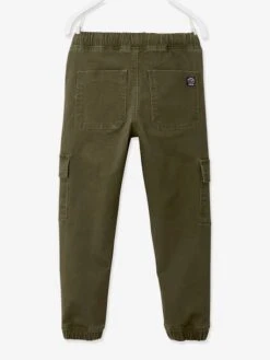 Pantalon Battle Facile à Enfiler Garçon - Kaki Foncé 33 Pantalon Battle Facile à Enfiler Garçon - Kaki Foncé -Vertbaudet Soldes Boutique pantalon battle facile a enfiler garcon 33