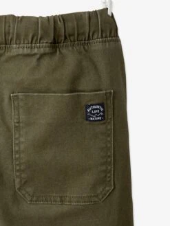 Pantalon Battle Facile à Enfiler Garçon - Kaki Foncé 37 Pantalon Battle Facile à Enfiler Garçon - Kaki Foncé -Vertbaudet Soldes Boutique pantalon battle facile a enfiler garcon 37