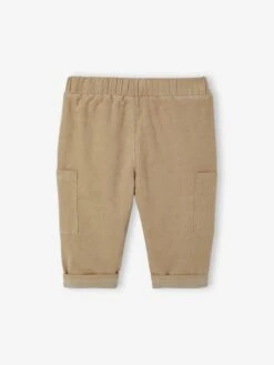 Pantalon Bébé Coupe Battle En Velours Doublé - Kaki -Vertbaudet Soldes Boutique pantalon bebe coupe battle en velours double 13