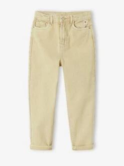Pantalon Boyfriend Fille - Pistache