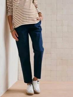 Pantalon De Grossesse Chino - Marine 7 Pantalon De Grossesse Chino - Marine -Vertbaudet Soldes Boutique pantalon de grossesse chino 2