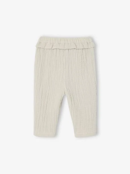 Pantalon En Gaze De Coton Bébé - Vieux Rose 6 Pantalon En Gaze De Coton Bébé - Vieux Rose – Image 6