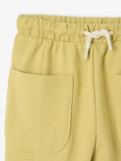 Pantalon En Molleton Bébé Taille élastiquée - Jaune -Vertbaudet Soldes Boutique pantalon en molleton bebe taille elastiquee 2