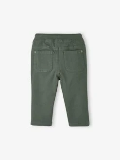 Pantalon En Sergé Doublé Bébé Garçon - Noix De Pécan -Vertbaudet Soldes Boutique pantalon en serge double bebe garcon 27