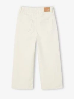 Pantalon Fille Large - écru -Vertbaudet Soldes Boutique pantalon fille large 3