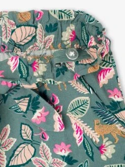 Pantalon Fluide Imprimé Fleurs Fille - Vanille -Vertbaudet Soldes Boutique pantalon fluide imprime fleurs fille 7