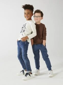 Pantalon Jogging Garçon En Molleton - Kaki -Vertbaudet Soldes Boutique pantalon jogging garcon en molleton 61