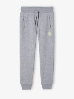 Pantalon Jogging Garçon En Molleton - Kaki -Vertbaudet Soldes Boutique pantalon jogging garcon en molleton 67