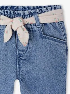 Pantalon Large Bébé Avec Ceinture à Nouer - Double Stone -Vertbaudet Soldes Boutique pantalon large bebe avec ceinture a nouer 3