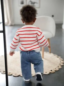 Pantalon Large Bébé Avec Ceinture à Nouer - Double Stone -Vertbaudet Soldes Boutique pantalon large bebe avec ceinture a nouer 4