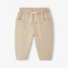 Pantalon Large Bébé En Molleton - Café -Vertbaudet Soldes Boutique pantalon large bebe en molleton 6