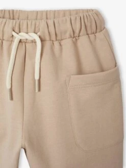 Pantalon Large Bébé En Molleton - Café -Vertbaudet Soldes Boutique pantalon large bebe en molleton 8