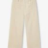 Pantalon Large En Velours Côtelé Fille - Beige -Vertbaudet Soldes Boutique pantalon large en velours cotele fille 11