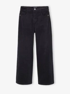 Pantalon Large En Velours Côtelé Fille - écru