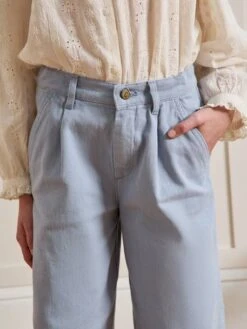 Cyrillus Pantalon Large Fille - Sable -Vertbaudet Soldes Boutique pantalon large fille 4