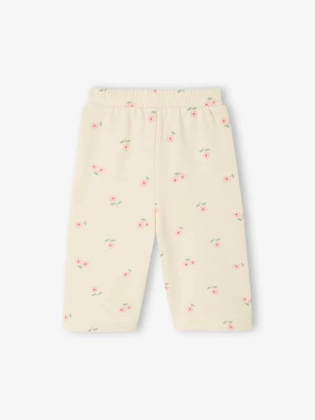 Pantalon Large Motifs Fleurs Bébé - Vanille 2 Pantalon Large Motifs Fleurs Bébé - Vanille – Image 2