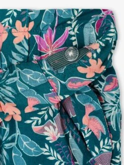 Pantalon Large Motifs Fleurs Fille - Multicolore -Vertbaudet Soldes Boutique pantalon large motifs fleurs fille 32