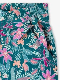 Pantalon Large Motifs Fleurs Fille - Multicolore -Vertbaudet Soldes Boutique pantalon large motifs fleurs fille 33