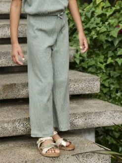 Pantalon Legging Large Fille - Vert Sauge -Vertbaudet Soldes Boutique pantalon legging large fille 80