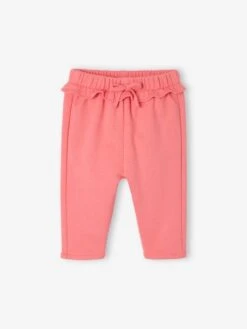 Pantalon Molleton Basics Bébé Fille - Bleu Grisé -Vertbaudet Soldes Boutique pantalon molleton basics bebe fille 9