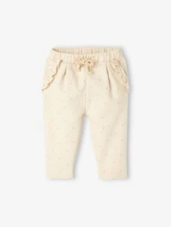 Pantalon Molleton Bébé Fille - Vieux Rose