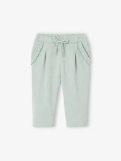 Pantalon Molleton Bébé Fille - écru -Vertbaudet Soldes Boutique pantalon molleton bebe fille 49