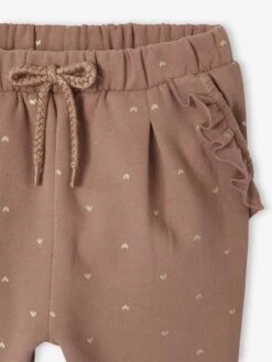 Pantalon Molleton Bébé Fille - Vert Sauge -Vertbaudet Soldes Boutique pantalon molleton bebe fille 5