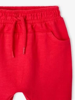 Pantalon Molleton Bébé Garçon Uni - Rouge -Vertbaudet Soldes Boutique pantalon molleton bebe garcon uni 13