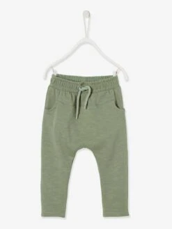 Pantalon Molleton Bébé Garçon Uni - Beige Sable -Vertbaudet Soldes Boutique pantalon molleton bebe garcon uni 54