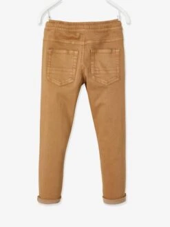 Pantalon Slim Couleur Facile à Enfiler Garçon - Beige 19 Pantalon Slim Couleur Facile à Enfiler Garçon - Beige -Vertbaudet Soldes Boutique pantalon slim couleur facile a enfiler garcon 4