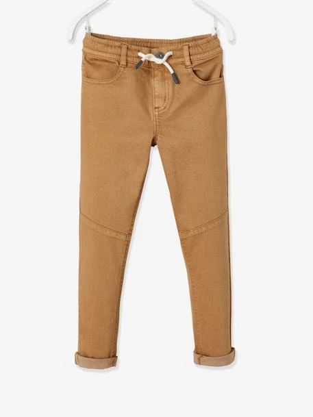 Pantalon Slim Couleur Facile à Enfiler Garçon - Beige 1 Pantalon Slim Couleur Facile à Enfiler Garçon - Beige
