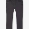 Pantalon Slim Fille MorphologiK Large - Anthracite -Vertbaudet Soldes Boutique pantalon slim fille morphologik large