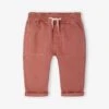 Pantalon Taille élastiquée Bébé - Argile -Vertbaudet Soldes Boutique pantalon taille elastiquee bebe