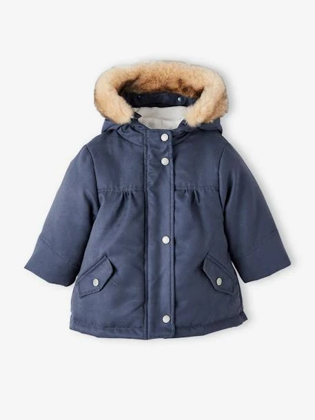 Parka 3 En 1 Bébé Fille - Marine 1 Parka 3 En 1 Bébé Fille - Marine