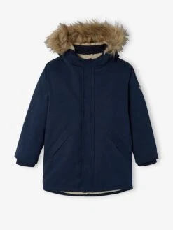 Parka à Capuche Doublée Sherpa Garçon - Noisette