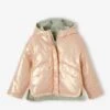 Parka à Capuche Réversible Fille - Vert Sauge 4 Parka à Capuche Réversible Fille - Vert Sauge -Vertbaudet Soldes Boutique parka a capuche reversible fille