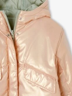 Parka à Capuche Réversible Fille - Vert Sauge 10 Parka à Capuche Réversible Fille - Vert Sauge -Vertbaudet Soldes Boutique parka a capuche reversible fille 4