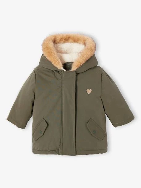 Parka + Doudoune Fine Bébé 3 En 1 - Olive 3 Parka + Doudoune Fine Bébé 3 En 1 - Olive – Image 3