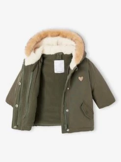 Parka + Doudoune Fine Bébé 3 En 1 - Olive 25 Parka + Doudoune Fine Bébé 3 En 1 - Olive -Vertbaudet Soldes Boutique parka doudoune fine bebe 3 en 1 25
