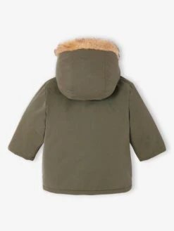 Parka + Doudoune Fine Bébé 3 En 1 - Olive 26 Parka + Doudoune Fine Bébé 3 En 1 - Olive -Vertbaudet Soldes Boutique parka doudoune fine bebe 3 en 1 26