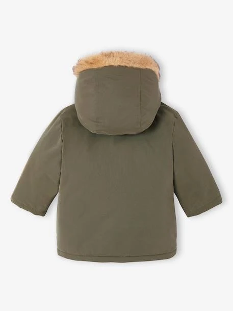 Parka + Doudoune Fine Bébé 3 En 1 - Olive 7 Parka + Doudoune Fine Bébé 3 En 1 - Olive – Image 7