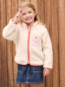 Parka Fille 3 En 1 à Capuche - Rose Pâle -Vertbaudet Soldes Boutique parka fille 3 en 1 a capuche 2