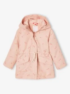 Parka Fille 3 En 1 à Capuche - Rose Pâle -Vertbaudet Soldes Boutique parka fille 3 en 1 a capuche 9