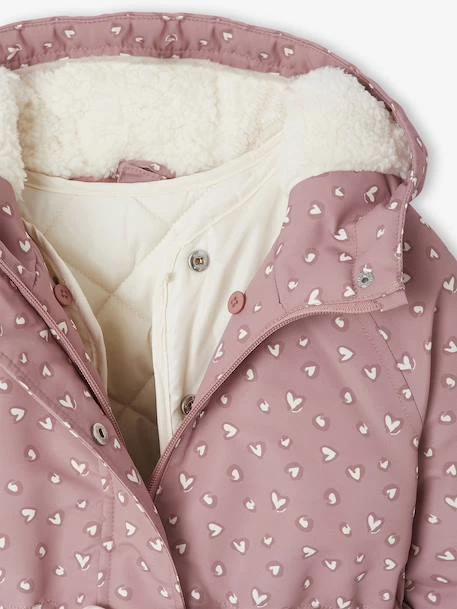 Parka Fille à Capuche 3 En 1 Parka + Veste Matelassée - Bois De Rose 14 Parka Fille à Capuche 3 En 1 Parka + Veste Matelassée - Bois De Rose – Image 14