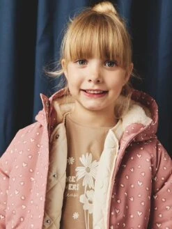 Parka Fille à Capuche 3 En 1 Parka + Veste Matelassée - Bois De Rose 24 Parka Fille à Capuche 3 En 1 Parka + Veste Matelassée - Bois De Rose -Vertbaudet Soldes Boutique parka fille a capuche 3 en 1 parka veste matelassee 4