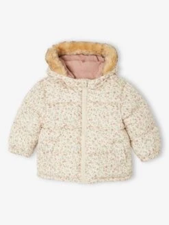 Parka/doudoune Réversible Bébé - Vieux Rose