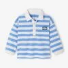 Polo à Larges Rayures Bébé - Rayé Bleu -Vertbaudet Soldes Boutique polo a larges rayures bebe