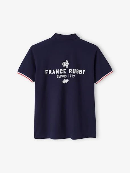 Polo Adulte Manches Courtes France Rugby - Marine 2 Polo Adulte Manches Courtes France Rugby - Marine – Image 2
